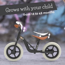 Chillafish Charlie Baby Balance Bike for Ages 18-48 Months, Lightweight Frame, Toddler Bicycle with No-Puncture Tires, Adjustable Seat & Handle Bars