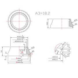 OMNI Racer Worlds LIGHTEST Integrated Headset Conical Carbon Spacer 1-1/8" Height: 8-30mm, Finish: Glossy or Matte (18mm Glossy)