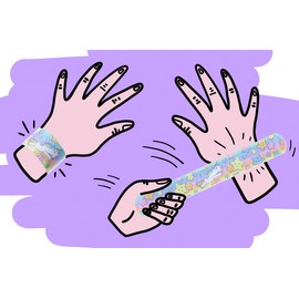 DUCKIEZ Snap Bracelets for Kids Party Bag Fillers Slap Bracelet Snap Band Boys and Girls Bracelets Wristbands (Unicorn, 6, Bracelets)