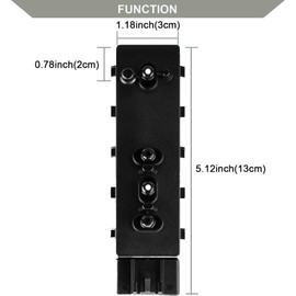 Power Seat Switch Front Right Passenger Side 8 Way Adjust Control Switch Compatible with Chevy Silverado Suburban Sierra Yukon Tahoe Lacrosse DTS CTS Escalade 2007-2013 Replaces# 12451498 25974715
