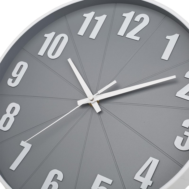 HZDHCLH 30 cm Large Wall Clock Silent No Ticking for