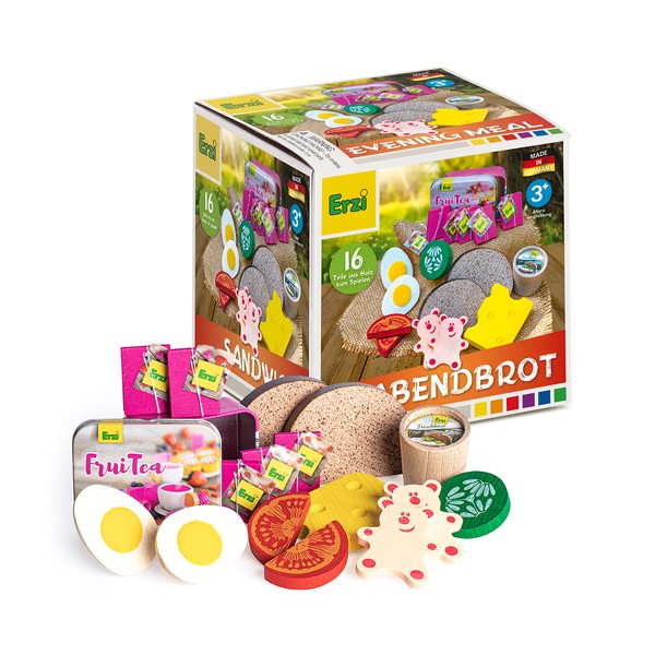 Erzi 28142 Game Set Dinner Assortment (16 Pieces FSC Beech