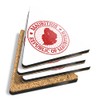 4 x Triangle Coasters - Repubblica Of Mauritius Map Africa