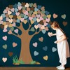 102 Pcs Boho Classroom Tree Bulletin Board Set with Heart