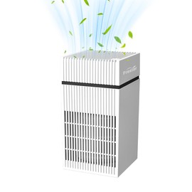 Desktop Air Purifiers for Office, Desk, Small Room, Bedroom, Home, Office, HEPA Air Purifier for Pollen Dust, Odor, No Adapter (White)