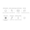 Fingertip Clip Oximeter 6 Modes Automatic USB Charging LED Blood