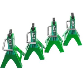 4Pcs Vgoohobby 1/10 RC Scale Toy Decoration Metal RC Jack Toy Stands Simulation Compatible with Traxxas TRX4 Axial SCX10 RC4WD Tamiya CC01 D90 HPI HSP 1/10 RC Climbing Crawler Car (Green)
