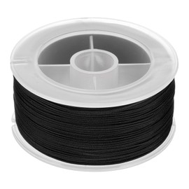 PATIKIL Nylon Cord 0.8mm x 71 Yards, Bracelet String Braided Nylon Thread Chinese Knotting Cord for Jewelry Making Beading Necklaces Blind Wind Chimes, Black