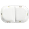 Maruki Koguma-chan Square Two Partition Plate, Small, J31 KO