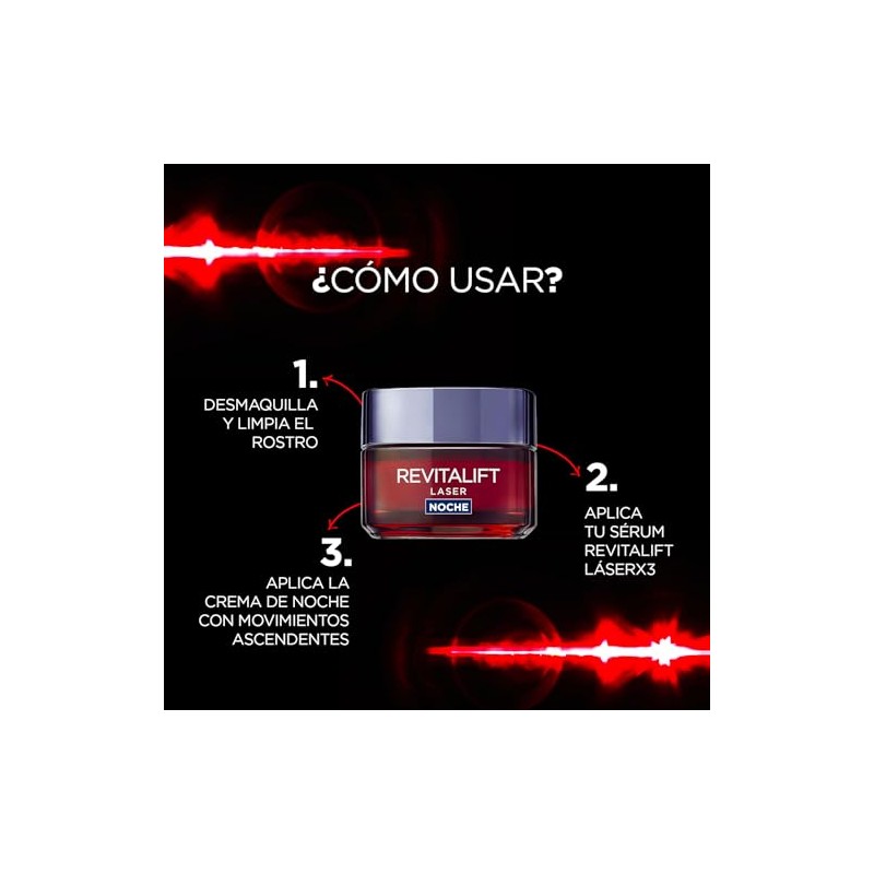 L'Oréal Paris Crema de Noche Revitalift Láser X3, 50ml