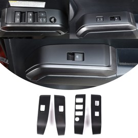 Front and Rear Doors 4pcs Look Interior Door Armrest Window Switch Panel Cover Trim Compatible with Toyota Tacoma 2016 2017 2018 2019 2020 2021 2022 2023 (Matte Black)