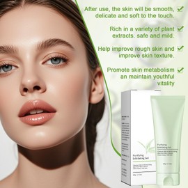 Exfoliating Scrub, Purifying Exfoliating Gel, Cleansing Exfoliating Gel, Moisturising and Cleansing Skin, Deep Cleansing Face and Body Exfoliating Scrub Gel, for Men and Women (60 g)