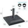 COBANA 26.5lb Heavy Duty Umbrella Base, 17.3’’ Square Patio Market