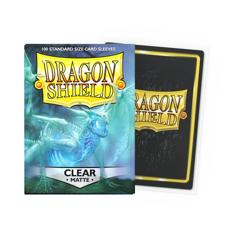Dragon Shield ART11001 Matte Standard Size Sleeves Cartoncino 100pk-Clear, Multicoloured