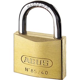 ABUS Padlock Brass 85/70 gl.-0121 - Keyed Alike - for Cellar Doors, Sheds and Much More - Weatherproof - Hardened Steel Shackle - ABUS Security Level 8