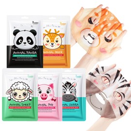 MEITREND Face Mask Women, Cloth Masks Face, Character Face Masks for Teenage Girls - Party Gifts, Moisturising Mask Face for Soothing and Refreshing