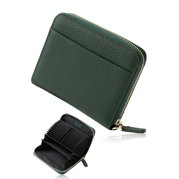 Grav Women's Wallet Credit Card Case, Genuine Leather, Large Capacity,