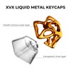 GMKWTL XVX Custom Keycaps, Metal Liquid Transparent Key caps, 1U