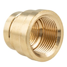 tecuro Reduced Female Thread 1/2 x 3/8 Inch Brass Drinking Water Regulation Blank Brass CW617N