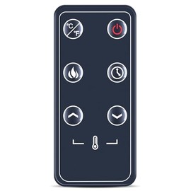 PZL New Replacement Remote Control for Covenant Electric Fireplace Heater W914-40FT W914-48FT W914-30D W914-36D W914-40D W914-48D W914-18FT W914-26FT W914-30FT W914-36FT W914-18D W914-26D