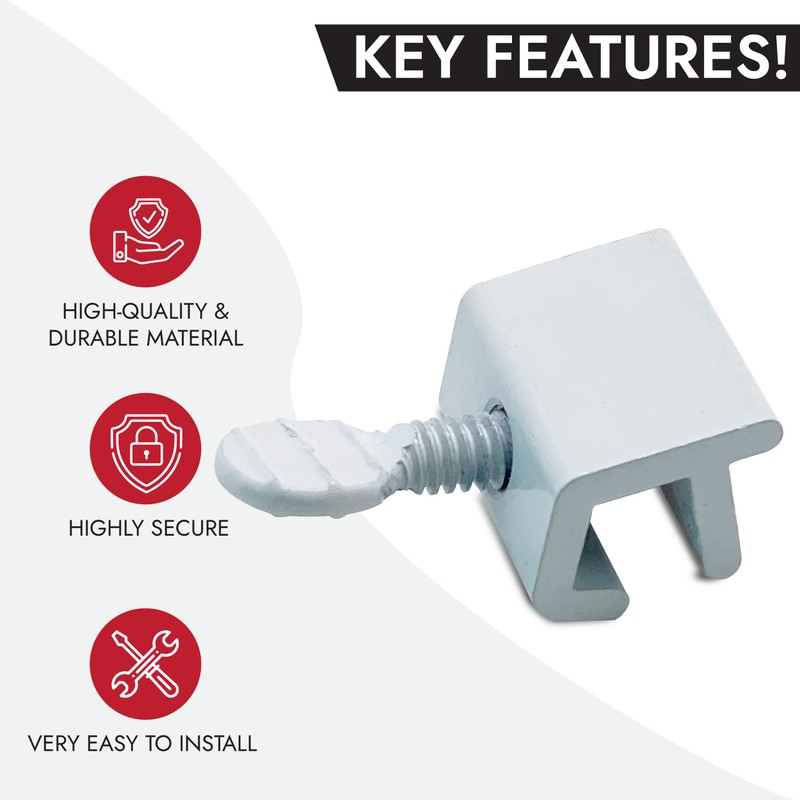 NU-SET Lock | Sliding Window Lock | 6 Pack Thumb