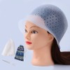 MILANGE Pre-punched Highlight Cap 2 Sets (White and Blue) Open