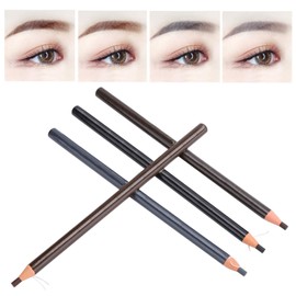 Pack of 4 4 Colours Eyebrow Pencil, Eyebrow Pencil, Make Up and Microblading Accessories, Semi-Permanent Eyebrow Pencil, Waterproof, Sweatproof, Make-Up Cosmetic Tool
