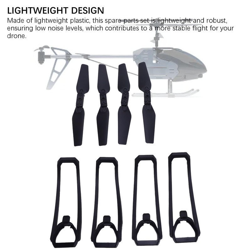 Drfeify Folding Drone Replacement Parts Propeller Protective Covers with Charging