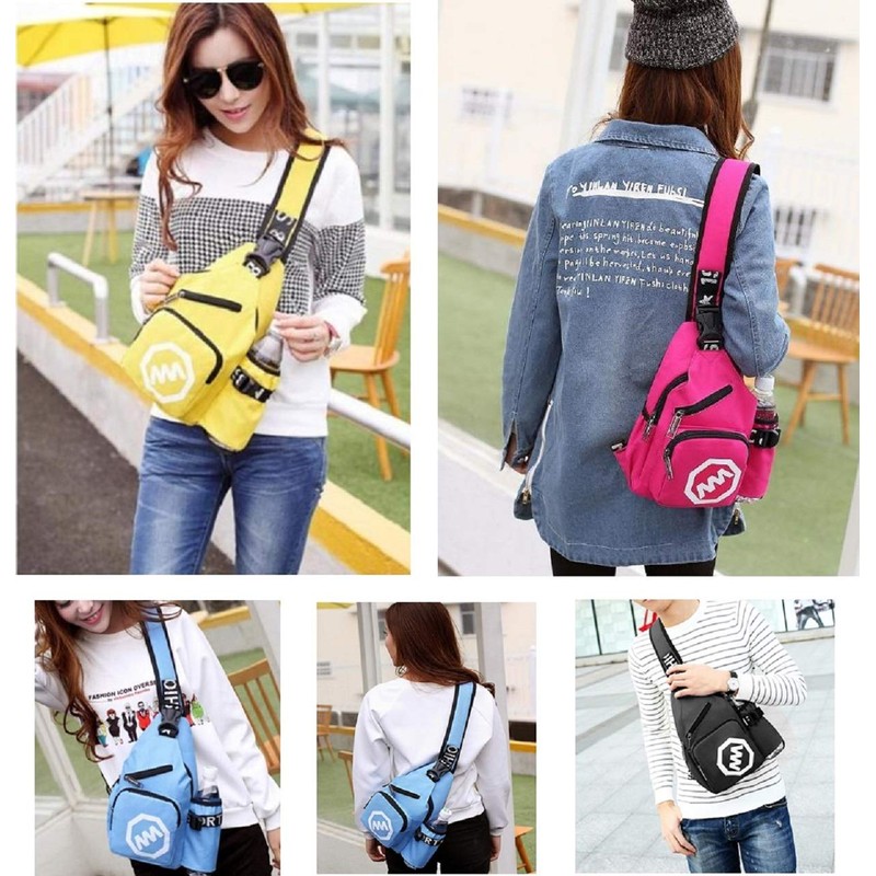 Blue Refrain One-Shoulder Bag, Crossbody Shoulder Bag, Multi-functional, Casual Bag,