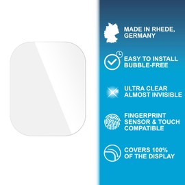 Ecultor 2 x 3D Screen Protectors Compatible with Gard Pro Health Smartwatch 3 48 mm, Flexible, 100% Coverage, Fingerprint Compatible, Made in Germany, Full Cover Screen Protector Film