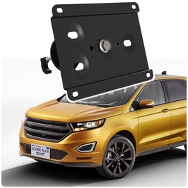 Anti-Theft License Plate Holder Compatible with Ford Edge 2nd gen 2015-2024ST, Escape 4th gen 2020-2024, Expedition 4th gen 2018-2024, Explorer 6th gen 2020-2025, Front Grille License Plate Bracket