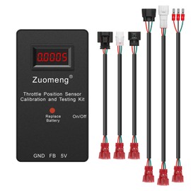 Throttle Position Sensor Adjustment and Testing Tool, Includes All Adapters, 1/10,000 Precision Readings, Compatible with Any Performance Motorcycle, Car, or Other Vehicles with Adjustable 5V TPS