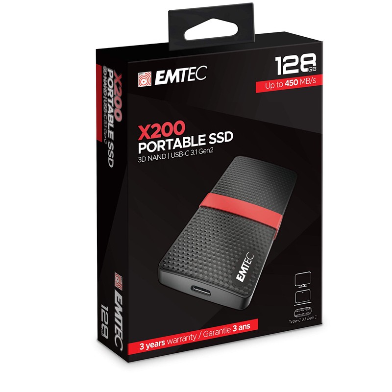 Emtec SSD 3.1 Gen1 x200 128GB Portable