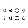 Switch Sticker Set Light Fan Arrows Bell Symbol Sticker (RPt3/1)