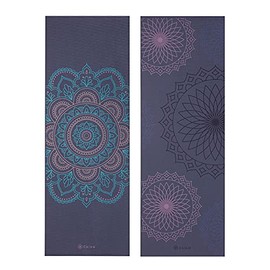 Gaiam - Tapete de yoga de alta calidad, reversible, extra grueso, antideslizante, para ejercicios y ejercicios de fitness, para todo tipo de yoga, pil