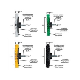 HUAWELL Drill Brush with Long Attachment Set, Green, Kitchen Cleaning Brushes, All Purpose Brushes for Bathroom, Kitchen, Grout, Tub, Tiles, Corners, Car, Green, H783758-982