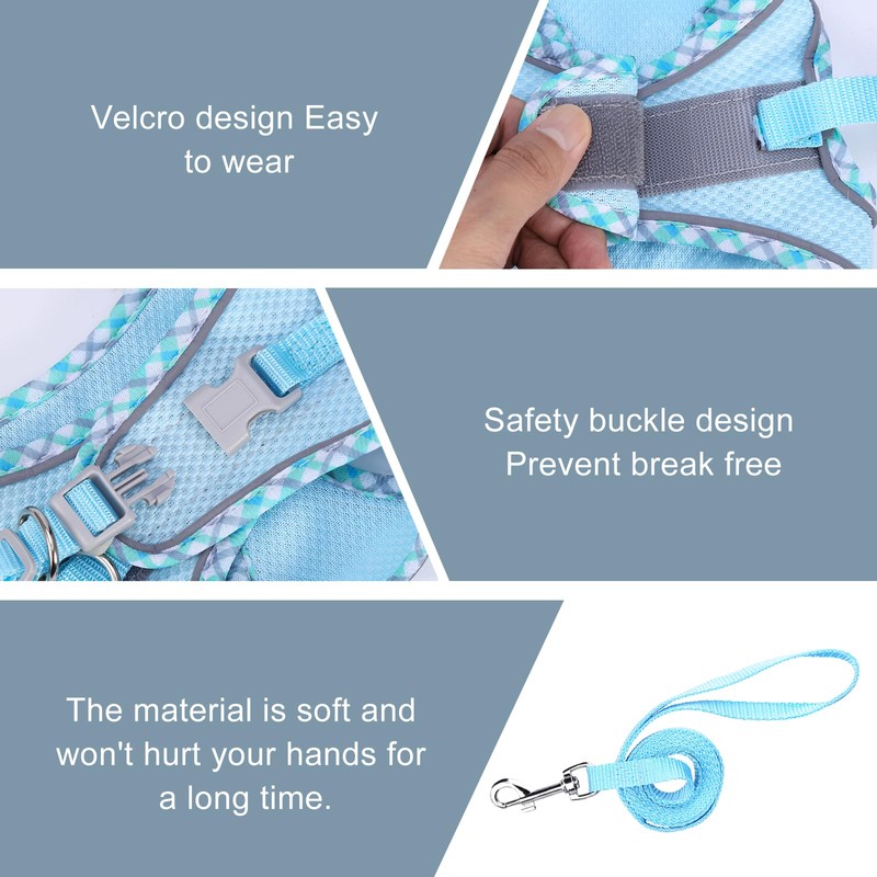 Ankilo Newest Cat Harness and Leash for Walking, Escape Proof