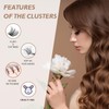 CNMTCCO Lash Clusters, 120Pcs DIY lash Extenisons 8-16MM D Curl