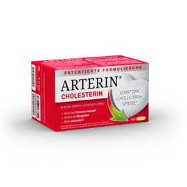 ARTERIN® Cholesterol - Dietary Supplement with Phytosterols and Vitamin C - Lowers Cholesterol Levels (1) and Has an Antioxidant Effect (2) - 1 x 90 Tablets