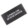 DisplayPort KVM Switch 2 Ports 4K 60Hz Dual Mode Aluminum