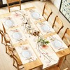 ANNA QUEEN Floral Table Runner and Placemats Set of 6,