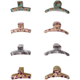 Phenel Small Hair Jaw Claw Clips, Set of 8 - Fashion Durable Styling Women Hair Accessories