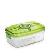 Vacucraft Plastic Food Storage Containers with Airtight Lids - Rectangle