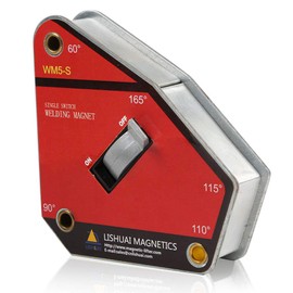 LISHUAI Strong Single Switch Welding Magnet Holder,Neodymium Magnetic Welding Clamp,Magnet Square 45 90 Degree (Multi-Angle)