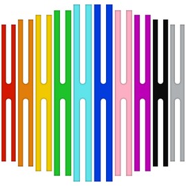 10PCS H Band Silicone Rubber Bands, 9 Inch H-Bands Silicone Rubber Bands Assorted Color, Elastic Rubberbands H-Band Silicones Bands 9 Inch | 9” Silicones Bands