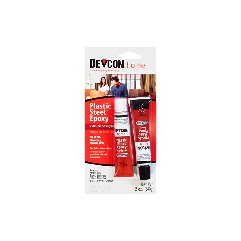 Devcon (52345-12PK) Plastic Steel Epoxy - 1 oz. 2-Part Tube,