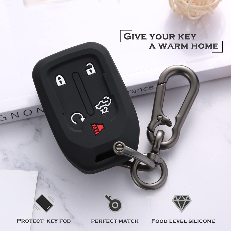 TANDRIVE 2PCS Silicone Smart Key Fob Case Cover for 2023