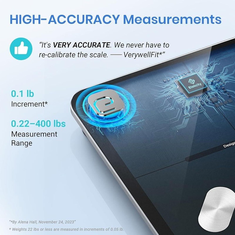 Etekcity 체중계 FSA HSA 매장용 Etekcity 스마트 저울, BMI, 체지방,
