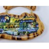 El Salvador Wooden Map Key Holder, Colgadero de llaves De