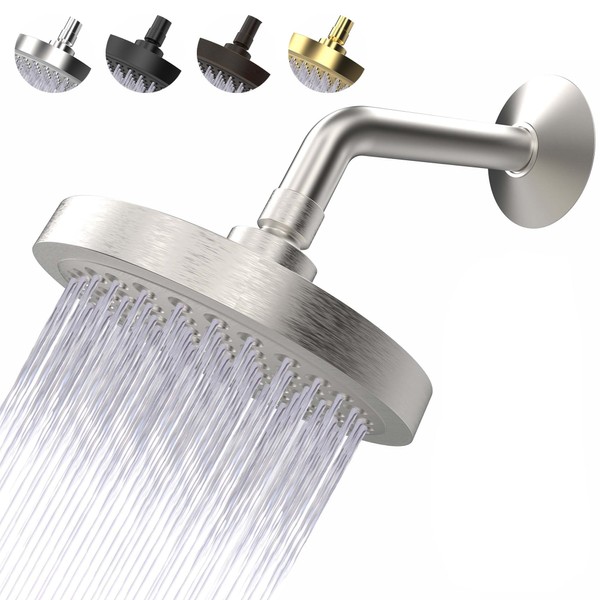 High Pressure Shower Head - Anti-Clogging Silicone Nozzles - 2.5